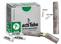 Πίπα Τσιγάρου GG Ακρυλική για Φίλτρο ActiTube 7mm - Extra Slim 5.7mm - Slim 6mm - Λευκό Καφέ