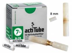 Πίπα Τσιγάρου GG Ακρυλική για Φίλτρο ActiTube 7mm - Regular 8mm - Λευκό