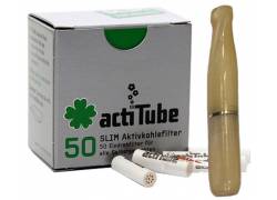 Πίπα Τσιγάρου Pipex Ακρυλική για Ανταλλακτικό Φίλτρο ActiTube 7mm - Extra Slim 5.7mm - Κιτρινο Παλ