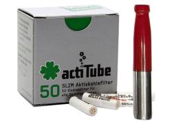 Πίπα Τσιγάρου Pipex Ακρυλική για Ανταλλακτικό Φίλτρο ActiTube 7mm - Regular 8mm - Κόκκινο