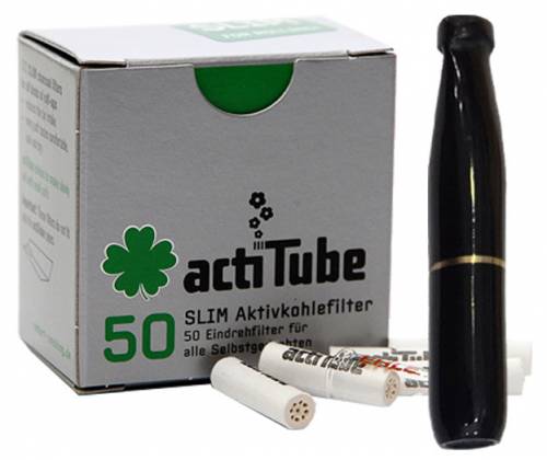 Πίπα Τσιγάρου Pipex Ακρυλική για Ανταλλακτικό Φίλτρο ActiTube 7mm - Slim 6mm - Μαύρο - Τιμή: 17,30€