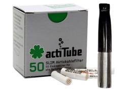 Πίπα Τσιγάρου Pipex Ακρυλική για Ανταλλακτικό Φίλτρο ActiTube 7mm - Regular 8mm - Μαύρο