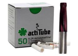 Πίπα Τσιγάρου Pipex Ακρυλική για Ανταλλακτικό Φίλτρο ActiTube 7mm - Regular 8mm - Μωβ