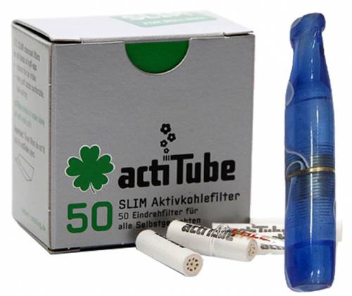 Πίπα Τσιγάρου Pipex Ακρυλική για Ανταλλακτικό Φίλτρο ActiTube 7mm - Ultra Slim 5.7mm - Μπλε Ανοικτό - Τιμή: 17,30€