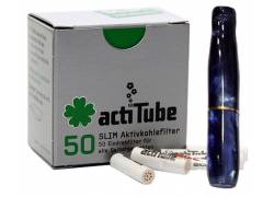 Πίπα Τσιγάρου Pipex Ακρυλική για Ανταλλακτικό Φίλτρο ActiTube 7mm - Extra Slim 5.7mm - Μπλε Σκούρο