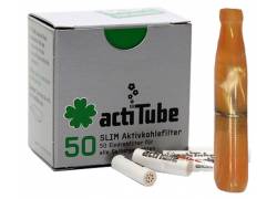 Πίπα Τσιγάρου Pipex Ακρυλική για Ανταλλακτικό Φίλτρο ActiTube 7mm - Extra Slim 5.7mm - Πορτοκαλί Ανοικτό