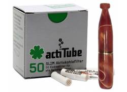 Πίπα Τσιγάρου Pipex Ακρυλική για Ανταλλακτικό Φίλτρο ActiTube 7mm - Extra Slim 5.7mm - Πορτοκαλί Σκούρο