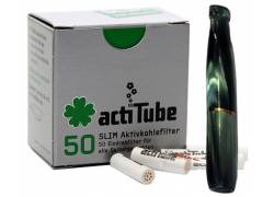 Πίπα Τσιγάρου Pipex Ακρυλική για Ανταλλακτικό Φίλτρο ActiTube 7mm - Extra Slim 5.7mm - Πράσινο