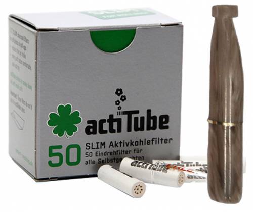 Πίπα Τσιγάρου Pipex Ακρυλική για Ανταλλακτικό Φίλτρο ActiTube 7mm - Slim 6mm - Ταμπά - Τιμή: 17,30€