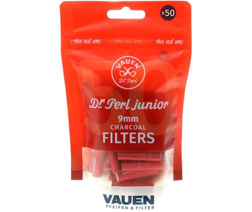 Vauen Pipe Filters Bag Red - 9mm 50pcs. - Price: 6,90€