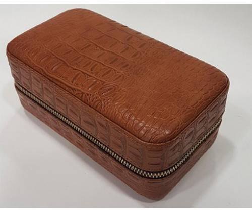 Δερμάτινη Πουροθήκη για 5 Πούρα Μαύρη - 12.5x7x20.5cm - Τιμή: 49,50€