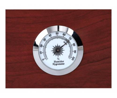 Ξύλινος Υγραντήρας Πούρων Sikarlan με Υγρασιόμετρο, Σταχτοδοχείο και Πουροθήκη Καφέ για 30 Πούρα - Ξύλο Κέδρου 26x22x11cm - Τιμή: 114,00€