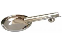 Σταχτοδοχείο Μεταλλικό 1 θέσης για Πούρα 15,5cm Ασημί (1183)