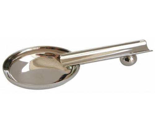 Metal ashtray 1 position for Cigar 15,5cm Silver - 0577S -  Price: 7,40€