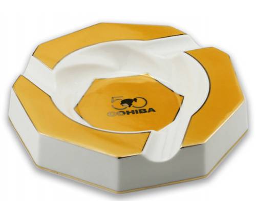 Ashtray Ceramic Cohiba 3 places Yellow for Cigars - ASH-308A -  Price: 26,00€