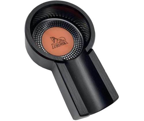 Σταχτοδοχείο Μεταλλικό Lubinski Αλουμινίου 1 θέσης για Πούρα - Black (LB-026) - Τιμή: 22,50€