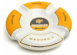 Σταχτοδοχείο για Πούρα Cohiba Maduro 4 Θέσεων Πορσελάνη - Λευκό (0042-W)