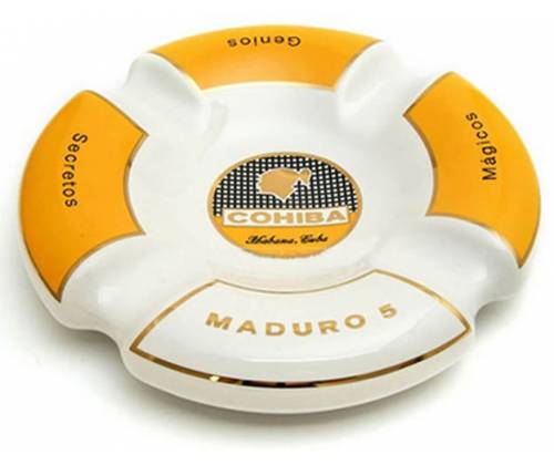 Σταχτοδοχείο για Πούρα Cohiba Maduro 4 Θέσεων Πορσελάνη - Λευκό 0042-W - Τιμή: 149,00€