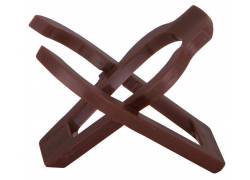 Βάση για Πίπα Καπνού Μιας (1) Θέσης Πλαστική - Καφέ