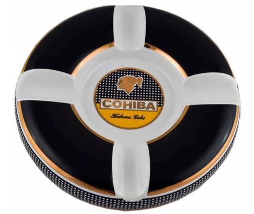 Cohiba Cigar Ashtray 4-Seater Porcelain - Black (0040) -  Price: 43,50€