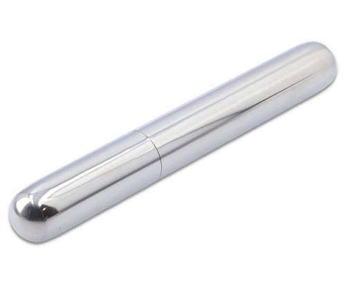 Μεταλλική Πουροθήκη Angelo για 1 Πούρο Ασημί- 17cm - Τιμή: 9,40€