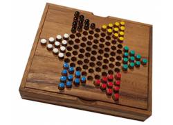 Ξύλινο Επιτραπέζιο Κινέζικη Ντάμα Μεσαία (Chinese Checkers)