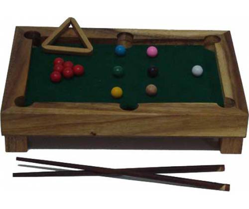 Ξύλινο Επιτραπέζιο Μπιλιάρδο (Snooker) - Τιμή: 28,00€