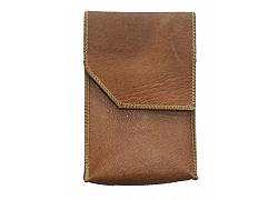 Χειροποίητη Δερμάτινη Θήκη για Πακέτο Τσιγάρων Καφέ - Κανονικό μέγεθος