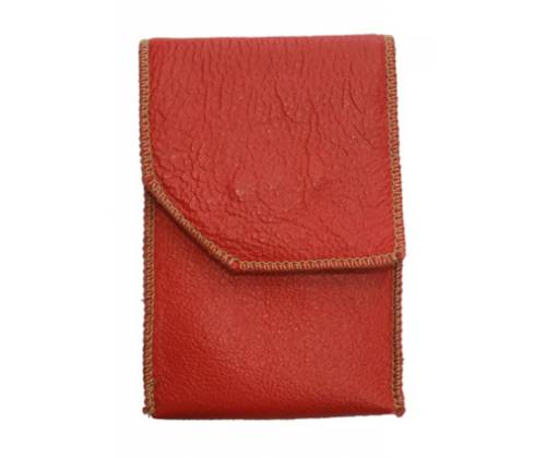 Χειροποίητη Δερμάτινη Θήκη για Πακέτο Τσιγάρων Κόκκινη - Κανονικό μέγεθος - Τιμή: 9,90€