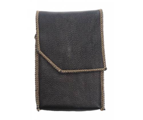 Χειροποίητη Δερμάτινη Θήκη για Πακέτο Τσιγάρων Μαύρη - - Τιμή: 9,90€