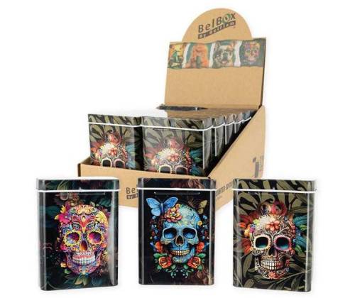 Μεταλλική Θήκη Τσιγάρων - Skull Design #1 - Τιμή: 3,80€