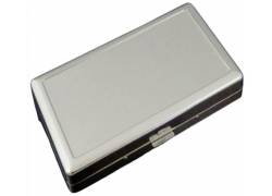 Ταμπακιέρα μεταλλική Ασημί Square
