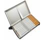 Ταμπακιέρα μεταλλική Ασημί Square για Τσιγάρα 100mm - Τιμή: 5,90€