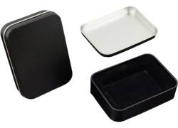 Μεταλλική Ταμπακιέρα Μαύρη Μίνι - 8x6cm