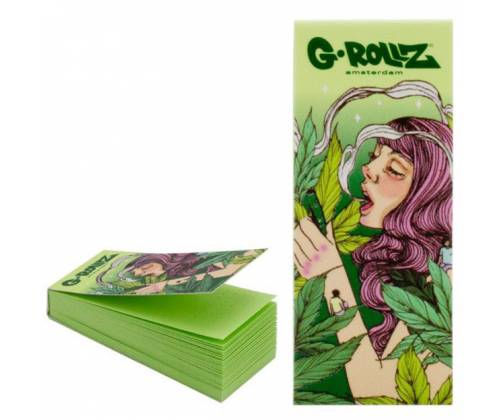 G-Rollz Tips Τζιβάνα Πράσινη Φαρδιά - Mushroom Lady Green - Τιμή: 0,44€