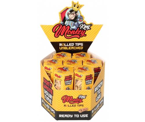 Monkey King Pre-Rolled Tips Τζιβάνα Ακατέργαστη Προτυλιγμένη - 100τεμ. - Τιμή: 4,50€