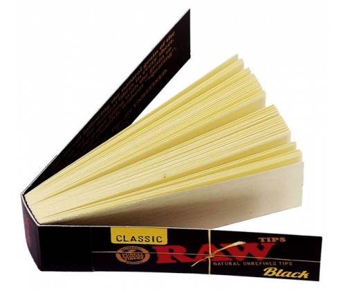 RAW Tips Black Τζιβάνα Μαύρη - Aκατέργαστη - Τιμή: 0,22€