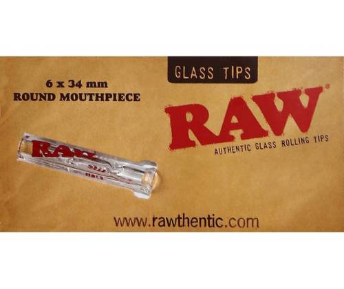 RAW Roor Glass Tip - Γυάλινη Τζιβάνα Slim με Στρογγυλό Επιστόμιο - Τιμή: 3,95€