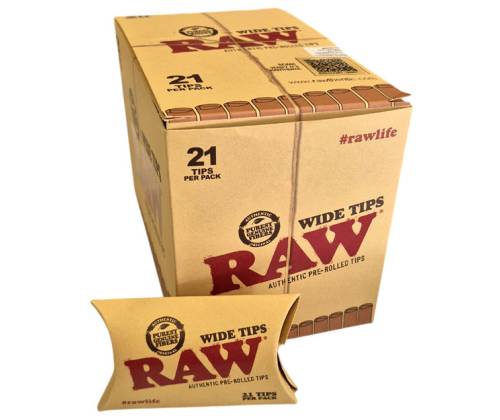 RAW Pre-Rolled Wide Tips Jivana - Wide Pre-Rolled 20pcs. - Price: 17,00€