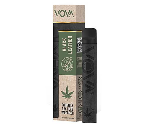 Vova Dab Pen - Vaporizer 1000mAh - Μαύρο Δέρμα (for Herbs) - Τιμή: 35,00€