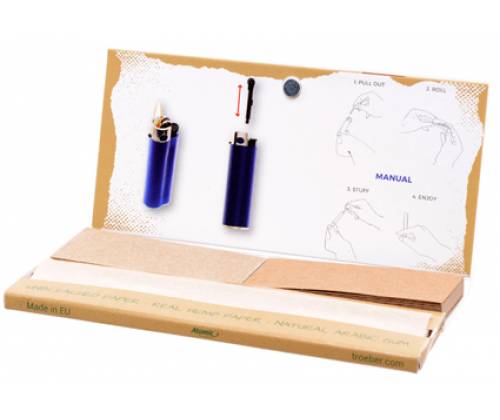 Atomic Rolling Papers Natural King Size Maxi Pack + 32 Tips -  Price: 0,84€