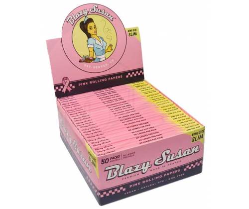 Blazy Susan Χαρτάκια - King Size Slim Ροζ - Τιμή: 1,55€