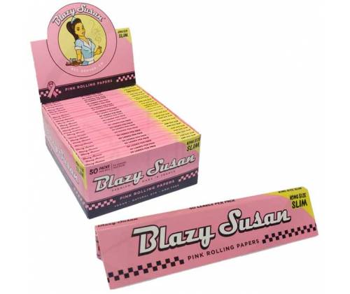 Blazy Susan Χαρτάκια - King Size Slim Ροζ - Τιμή: 1,55€