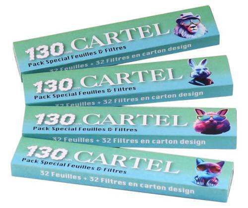 Cartel Χαρτάκια Special Pack - King Size Slim Extra Long 130mm & Τζιβάνες - Τιμή: 0,99€