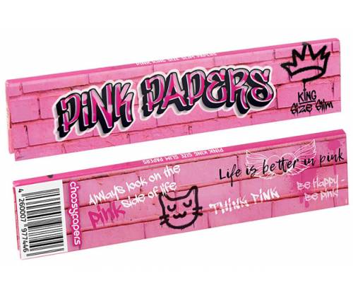 Choosypapers Χαρτάκια King Size Slim 32φ. - Pink Graffiti - Τιμή: 1,35€