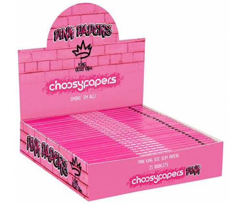 Choosypapers Χαρτάκια King Size Slim 32φ. - Pink Graffiti - Τιμή: 1,35€