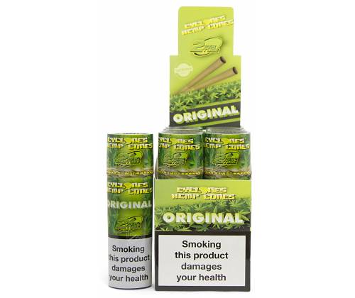 Πουρόφυλλα Cyclones Hemp Cones Γεύση ORIGINAL με Χάρτινη Τζιβάνα - Τιμή: 0,95€