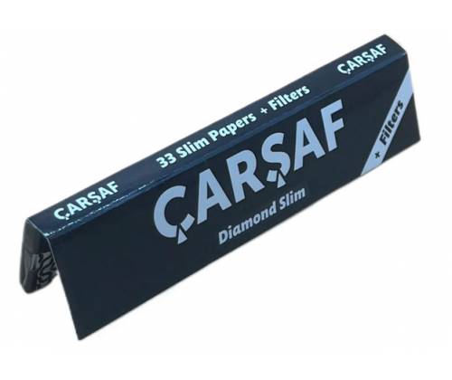 Carsaf Rolling Papers White King Size Slim 32ft. + Tips -  Price: 1,60€