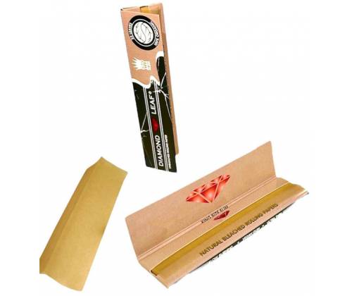 Diamond Leaf Χαρτάκι Premium Λευκό - King Size Slim 33φ - Τιμή: 0,85€