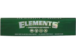 Elements Χαρτάκια - King Size Slim Green 32φ